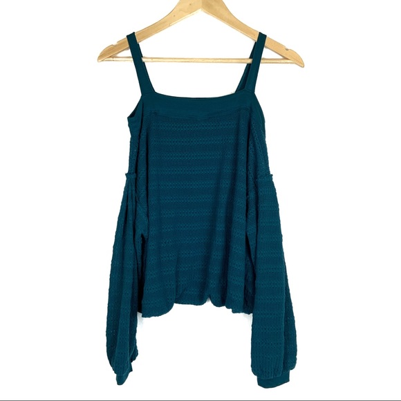 Free People Sistine Cold Shoulder Hacci Knit Top - Picture 5 of 12